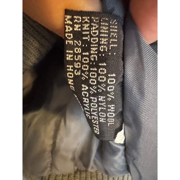 Vintage Members Only Wool Blend Mens Jacket Size 44 Grey Warm Bomber Style - Picture 6 of 7